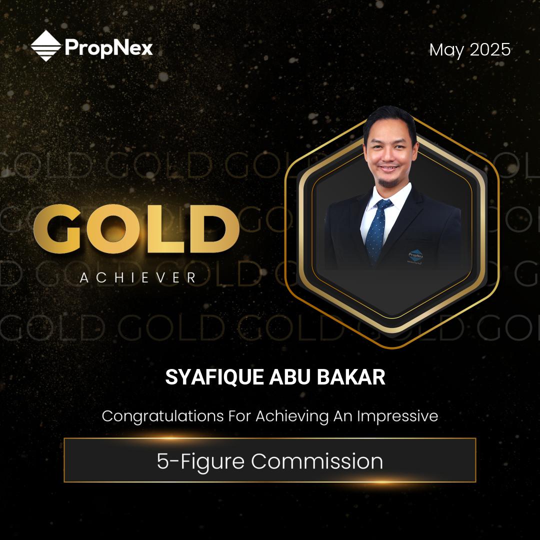 Syafique Abu Bakar Gold Achiever award, May 2025